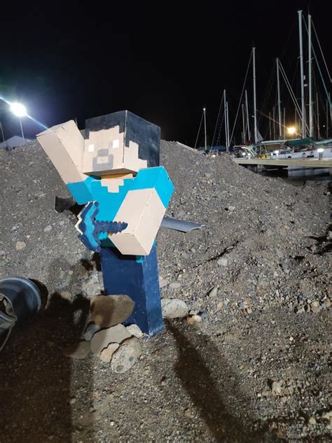 Image result for Minecraft Steve Skin Statue Tutorial