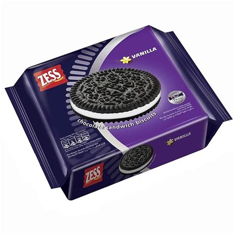 Zess Chocolate Sandwich Biscuit Vanilla, 264.6 g : Amazon.in: Grocery ...
