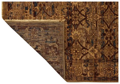 Vintage Antique Beige Brown 5x8 Wool Rug - Hand Knotted Kazak – Tufts Knots