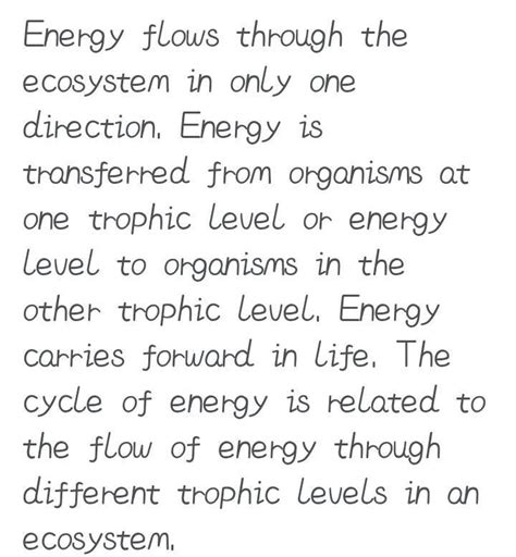 ."The flow of energy in an ecosystem is unidirectional” How? Justify ...