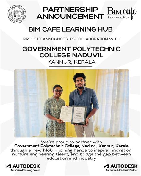 BIM Cafe & Govt Polytechnic Naduvil Sign MoU for BIM Education