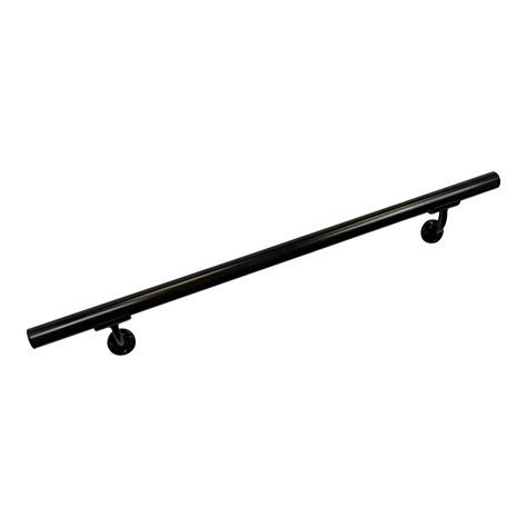 Buy Aluminum Handrail Direct OHR 3' Handrail Section with s - Black ...
