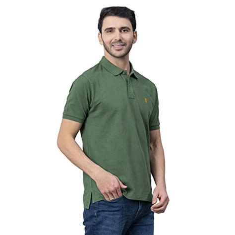 Buy Red Tape Green Men's Polo T-Shirt | Casual Cotton T-Shirt | Half ...