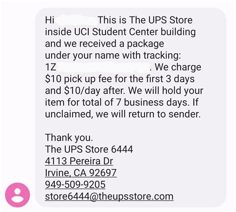 FYI: Don't direct ur UPS packages to Student Center location, they'll charge you 'pick up fee ...