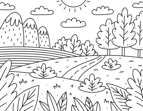 Nature Coloring Pages at netvincentblog Blog
