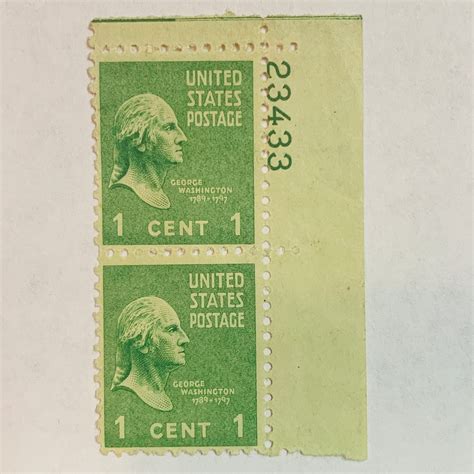 George Washington 1 Cent Stamp Value Green at Deidra Mckoy blog