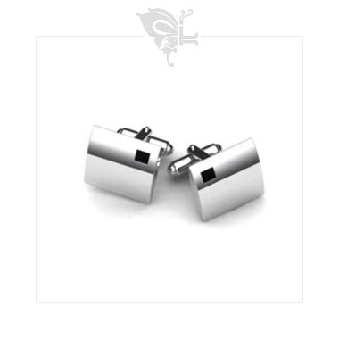 Silver Enamelled Cufflinks – Krysaliis Solid Silver