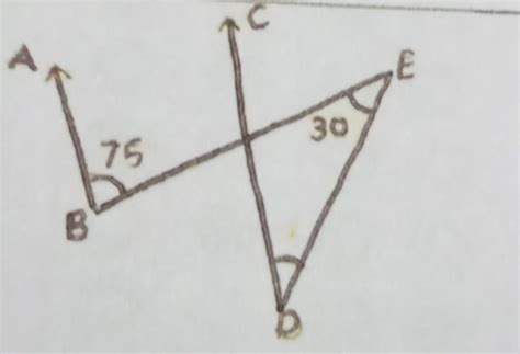 in the given figure, AB parallel to CD. then the value of x is a)45°b ...