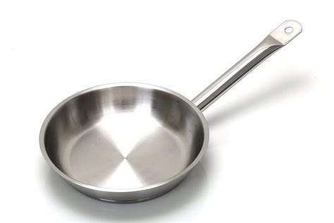 Buy AVONWARE Induction Base Stainless Steel Fry Pan, 24 cm, Steel, 1 ...