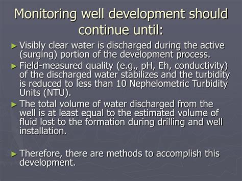 Image result for Monitoring Well Development