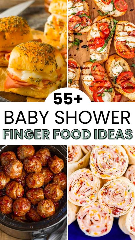 55+ Baby Shower Finger Food Ideas and Appetizers Menu