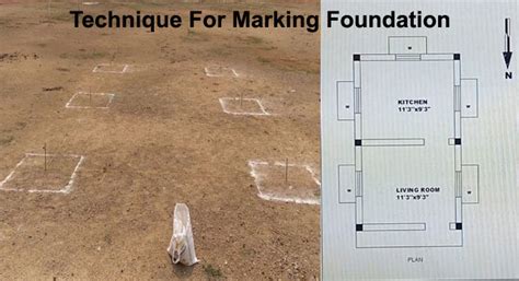 Foundation Marking | Construction of Foundation | Foundation Marking ...