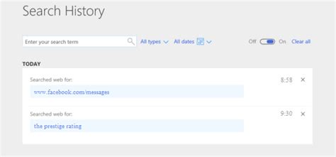 View Browser History Bing 的图像结果