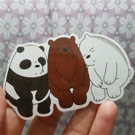 Jual Sticker Decal Waterproof We Bare Bears WB6015 (Koper Laptop ...