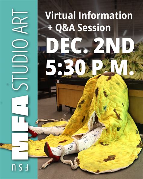 FSU MFA Studio Art Virtual Information + Q&A Session - Department of Art