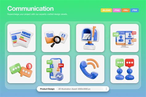 Communication Strategy Icon 3D 的图像结果