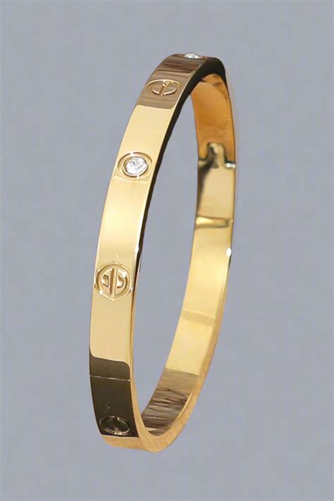 Kaashmaala Crystal 18K Anti-Tarnish Bangle Kada Bracelet