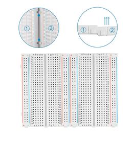 400 Points Half Size Solderless Breadboard
