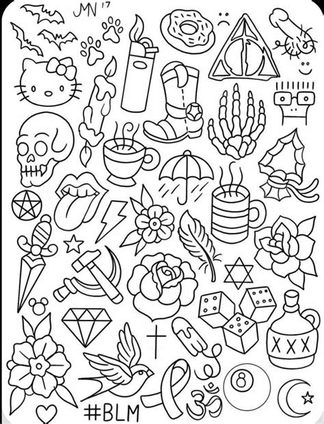 Simple Tattoo Stencils Designs