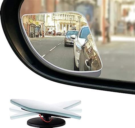 Woscher W1680 Blind Spot Mirror for Car, Rear View Convex Mirror for ...
