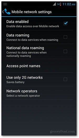 Image result for Android Phone Data Connection