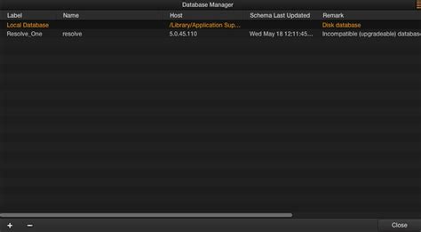 Image result for Local Database Database Is Incompatible DaVinci Fix