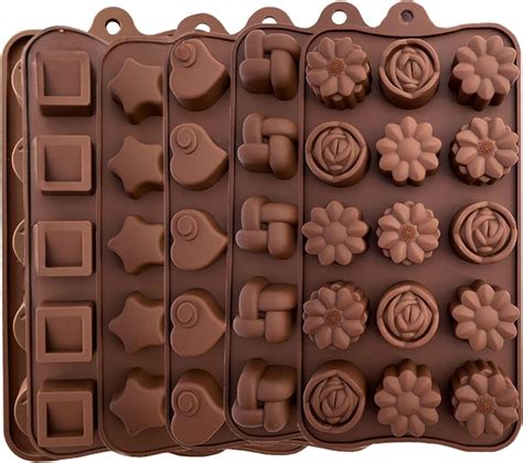 Amazon.com: KITCHENATICS Silicone Molds for Chocolate, Nonstick ...