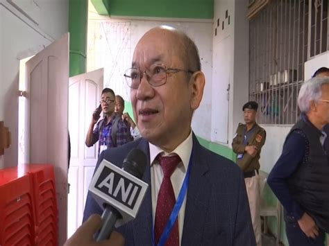 Mizoram polls: ZPM working president K Sapdanga casts his vote