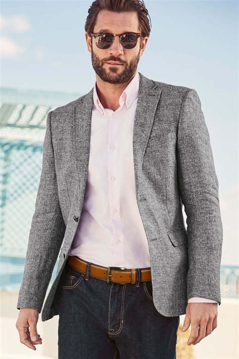 men's dark gray sport coat with jeans images - Bing | Sport coat outfit ...