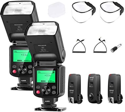 Buy Neewer 2 Packs NW635 TTL GN58 Flash Speedlight Kit with 2.4G ...