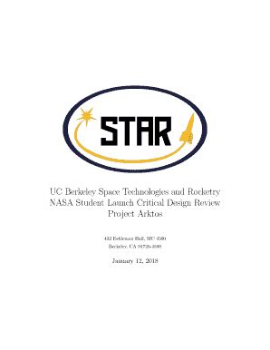 Fillable Online UC Berkeley Space Technologies and Rocketry Fax Email ...