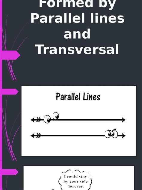Angles Formed by Parallel Lines and Transversal | PDF | Triangle Geometry | Euclidean Plane Geometry