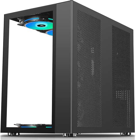Buy AMANSON PC CASE ATX Mid Tower Case Tempered Glass Gaming Computer ...