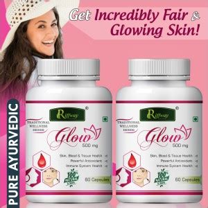 Riffway Glow Ayurvedic Capsules | Skin Capsule Prevents Dark Spots ...