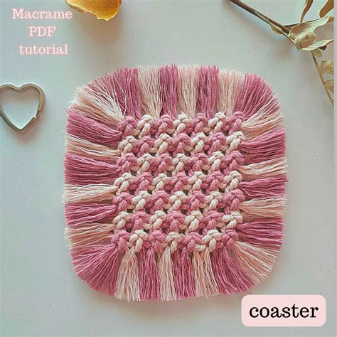 Image result for Macrame Coaster Free Tutorial