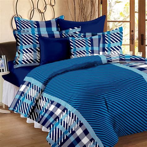 Story@Home Cotton Striped Double Bedsheet - Buy Story@Home Cotton ...
