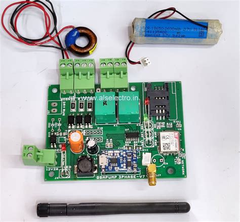 GSM 3 phase Motor Control with Battery Backup | Saravana Electronics