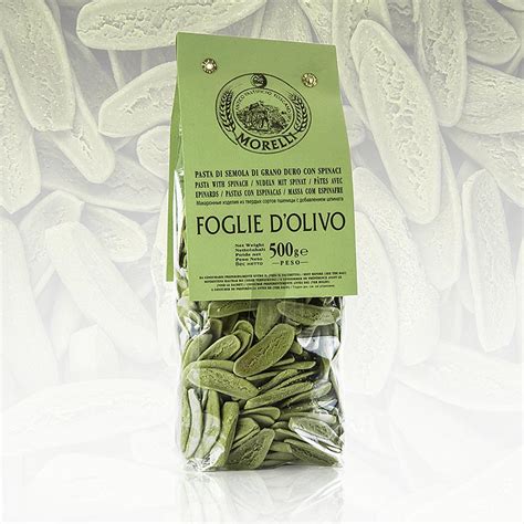 Morelli 1860 Foglie d`olivio, aux epinards, 500g, sac | GOURMET VERSAND ...