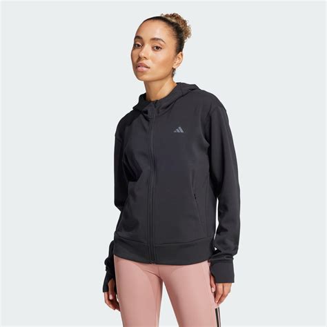 adidas Designed 4 Training Full-Zip Hooded Sweatshirt - Black | Free ...
