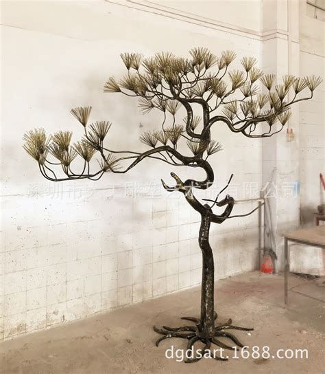 不锈钢树，金属亮光树雕塑手工传承【定金专拍链接】-阿里巴巴