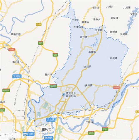 重庆渝北区地图，重庆渝北区地图是什么样子的？-重庆生活-重庆杂谈-重庆购物狂