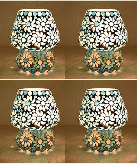 Buy CRAFTVERRE Mushroom Shaped Glass Table Lamp for Home Decors and ...