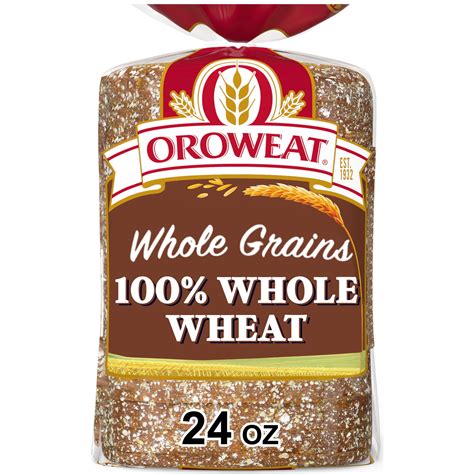 Oroweat Sliced Whole Grains 100% Whole Wheat Bread, 24 oz Bag - Walmart.com