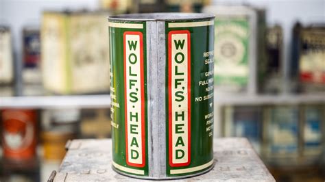 1950s Wolf's Head Motor Oil 5-Quart Oil Can at The World’s Largest Road ...