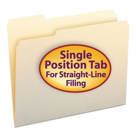 Smead File Folder, 1/3-Cut Tab, Left Position, Letter Size, Manila, 100 ...