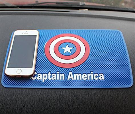 Captain America's Anti Skid Car Dashboard Rubber Mat for Mobile Phone ...