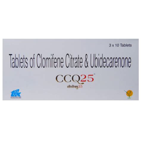 CCQ 25 Tablet 10's Price, Uses, Side Effects, Composition - Apollo Pharmacy