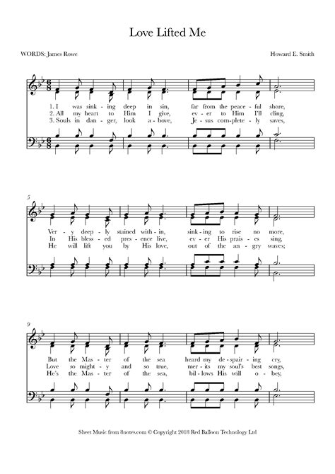 Love Lifted Me Guitar Chords