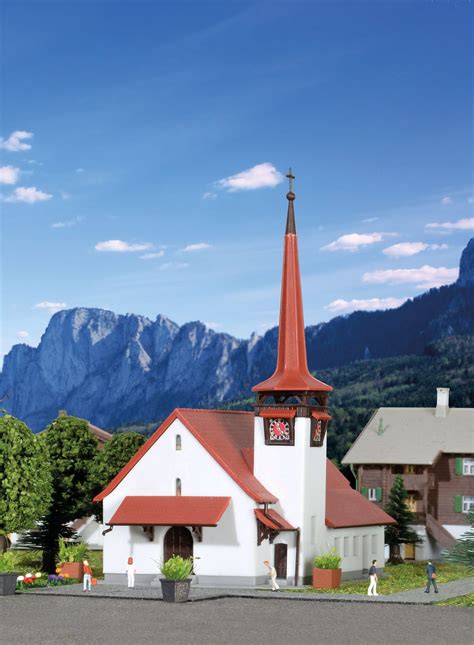 Z Church Kandersteg - e-Trains - Z Scale Buildings