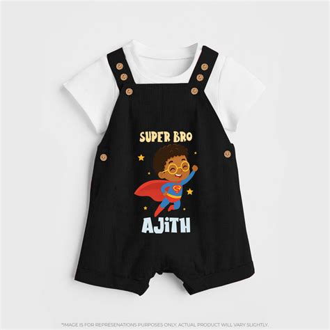 Super Bro Dungaree Set | Personalized Baby Dungaree Set for the Super ...